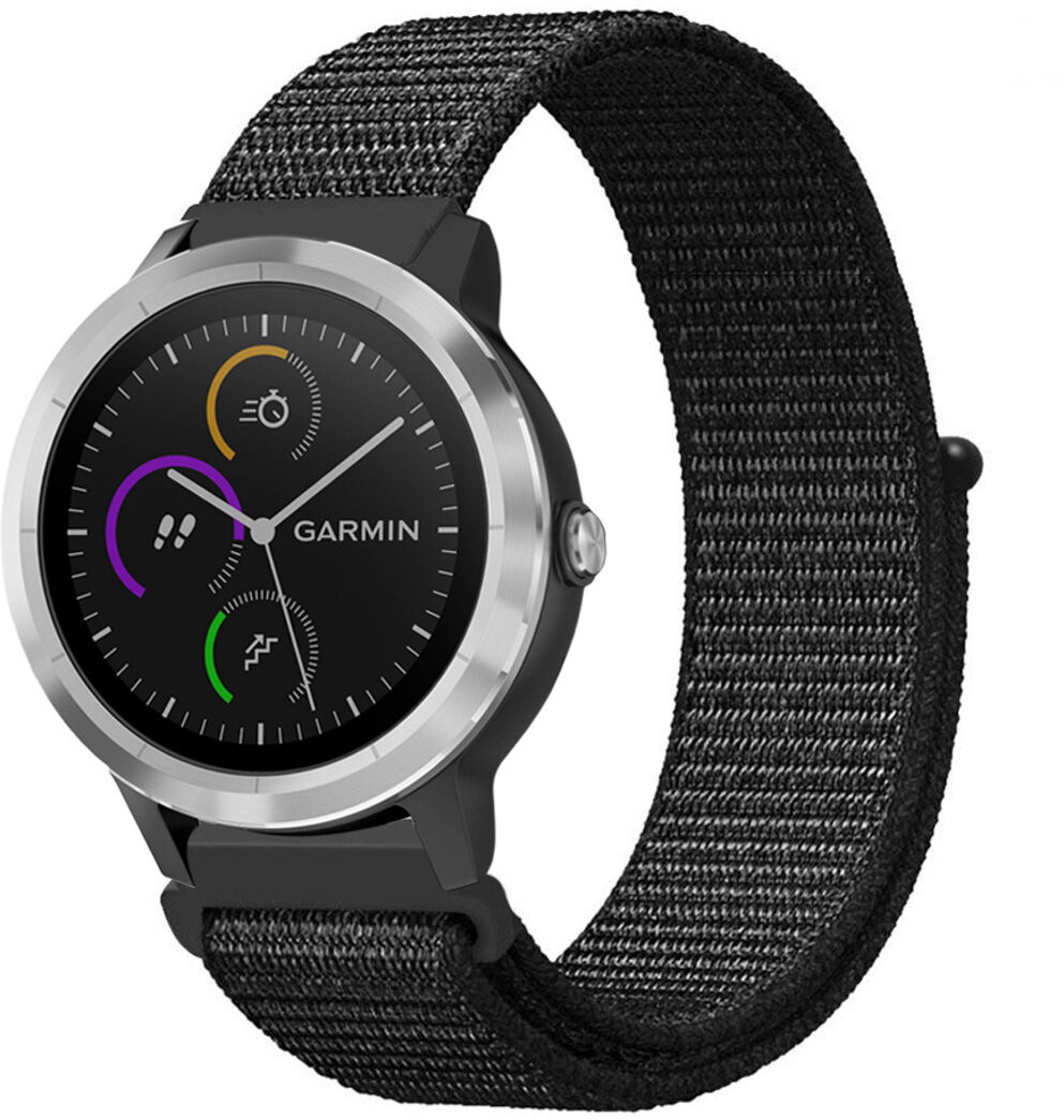 iMoshion Bracelet en nylon pour le Garmin Venu / Vivoactive 3 / Forerunner 245 - Noir