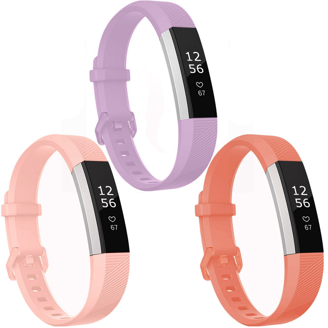 iMoshion Multipack bracelet silicone pour le Fitbit Alta (HR) - Rose / Orange / Violet