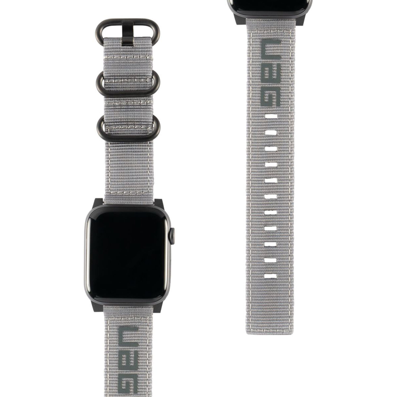 UAG Bracelet Nato pour montre Apple Série 1 à 6 / SE - 42/44mm - Gris