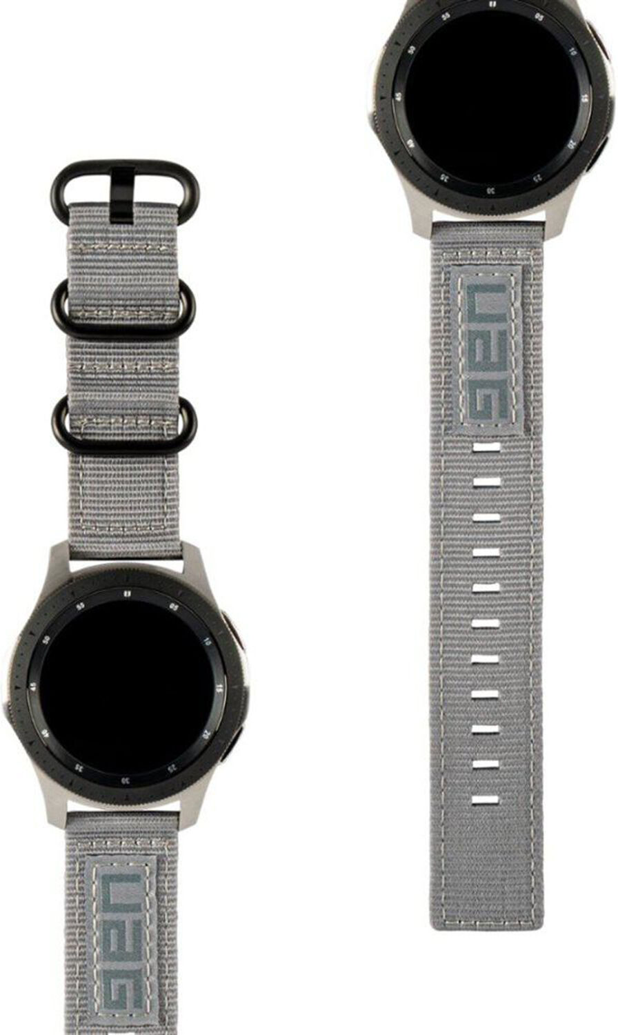 UAG Bracelet Nato montre Samsung Galaxy Watch 46 mm / Watch 3 45 mm - Gris