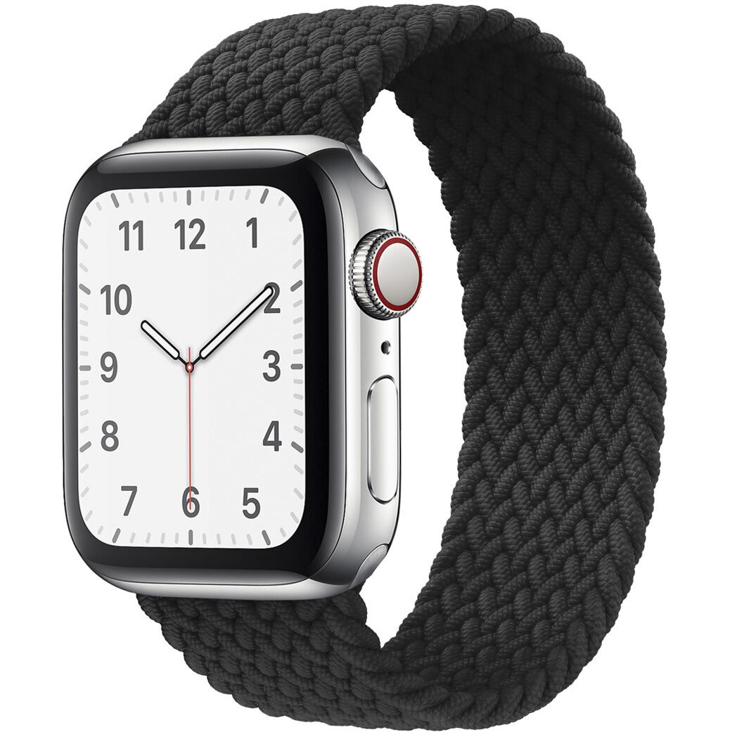 iMoshion Bracelet en nylon tressé Apple Watch 1-6 / SE - 38/40mm - Noir