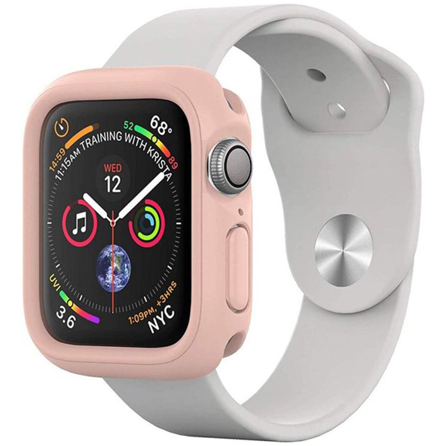 RhinoShield Pare-chocs CrashGuard NX pour l'Apple Watch Serie 1-6 / SE - 40 mm - Rose