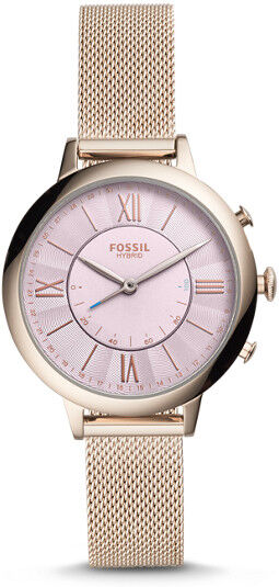 Fossil Women Montre Connectée Hybride - Fossil Jacqueline En Acier Inoxydable Rose Pastel - One size