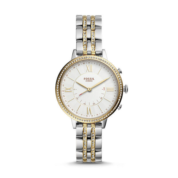 Fossil Women Montre Connectée Hybride - Fossil Jacqueline En Acier Inoxydable Bicolore Argent - One size