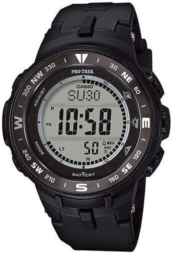 Casio PROTREK Montre Homme Altimètre Solaire Résine Noir PRG330-1ER