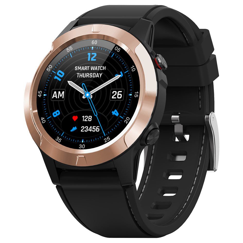 MAKIBES M4C Smart Watch GPS Bluetooth Heart Rate Monitor Golden