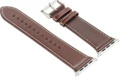 Callstel Bracelet en cuir pour Apple Watch - 38 mm - Brun