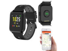 Newgen Medicals Montre sport GPS avec écran transflectif SW-420.hr