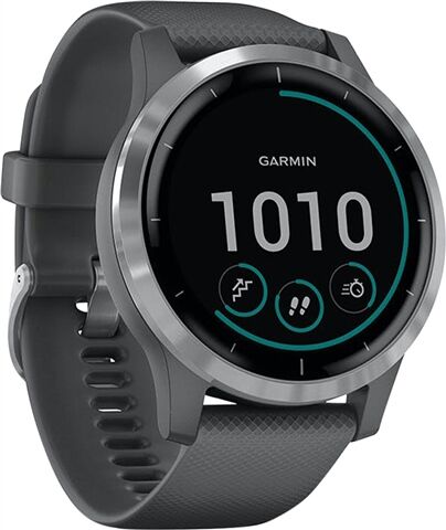 Refurbished: Garmin Vivoactive 4 Activity Tracker Medium/Large - Grey/Silver, A