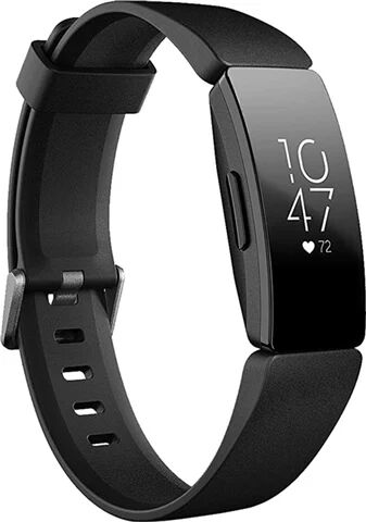 Refurbished: Fitbit Inspire HR Fitness Tracker- Black, B