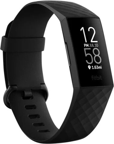 Refurbished: Fitbit Charge 4 Advanced Fitness Tracker, Black A