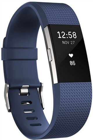 Refurbished: Fitbit Charge 2 Heart Rate + Fitness Band Blue - Small, B