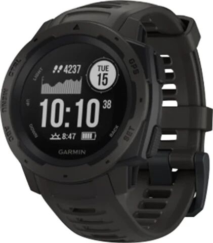 Refurbished: Garmin Instinct Rugged GPS Smartwatch - Graphite, A