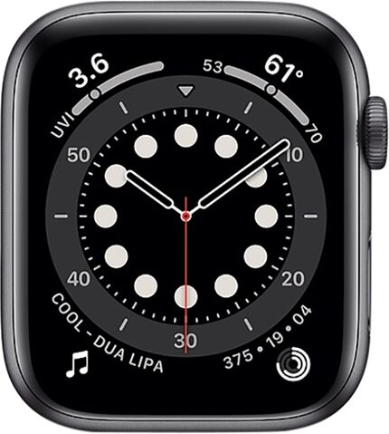 Refurbished: Watch Series 6 (GPS) NO STRAP, Space Grey Aluminium, 44mm, B