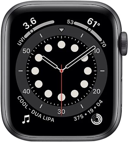 Refurbished: Watch Series 6 (GPS) NO STRAP, Space Grey Aluminium, 44mm, C