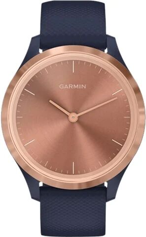 Refurbished: Garmin Vivomove 3S Hybrid Smartwatch - Rose Gold & Blue Silicone, A