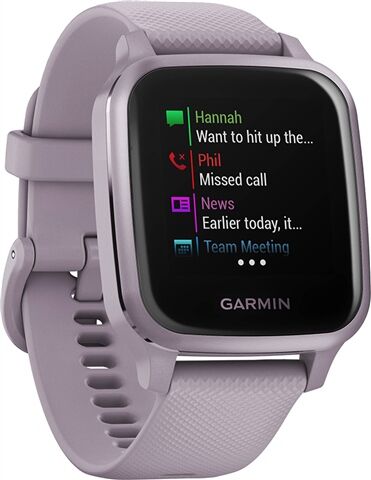 Refurbished: Garmin Venu SQ GPS Smartwatch - Orchid & Metallic Orchid , C