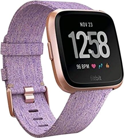 Refurbished: Fitbit Versa Health and Fitness Smartwatch SE Lavender Rose Gold, C