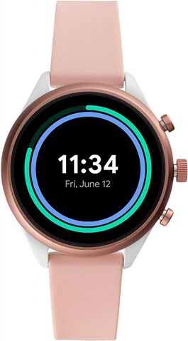 Refurbished: Fossil Gen 4 Smartwatch Q Sport Smoke (FTW6022) Pink, B