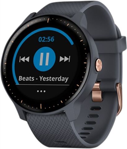 Refurbished: Garmin Vivoactive 3 Music GPS Smartwatch and Wrist HR - Granite Blue, B