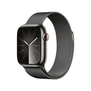 Apple Watch Series 9 GPS + Cellular, Cassa 45 mm in acciaio inossidabile color grafite con Loop maglia milanese