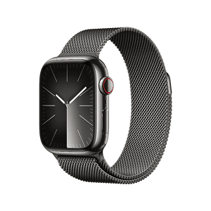 Apple Watch Series 9 GPS + Cellular, Cassa 41 mm in acciaio inossidabile color grafite con Loop maglia milanese
