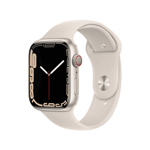 Apple Watch Series 7 GPS+Cellular 45mm in acciaio argento - Sport galassia