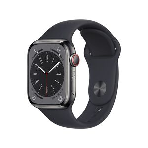 Apple Watch Series 8 GPS + Cellular 41mm Cassa in acciaio inossidabile color grafite con Loop maglia milanese