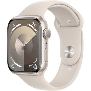 Apple Watch Series 9 GPS Cassa 45mm in Alluminio Galassia con Cinturino Sport Galassia - S/M