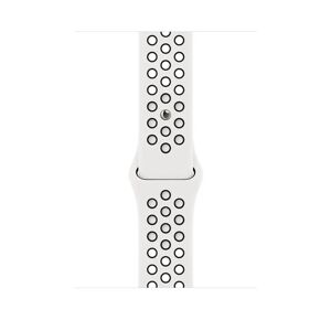 Apple MPH13ZM/A accessorio indossabile intelligente Band Nero, Bianco Fluoroelastomero