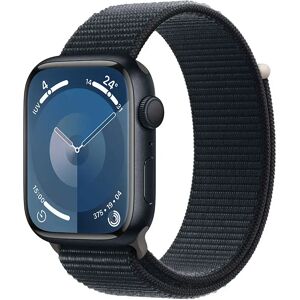 Apple Watch Series 9 GPS Cassa 45mm in Alluminio Mezzanotte con Cinturino Sport Loop Mezzanotte