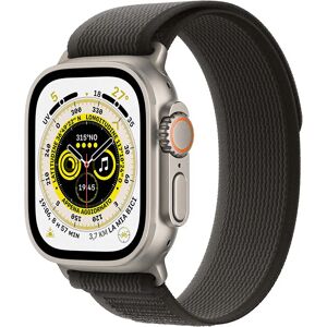 Apple Watch Ultra GPS + Cellular, 49mm Cassa in Titanio con Cinturino Trail Loop Nero/Grigio - M/L