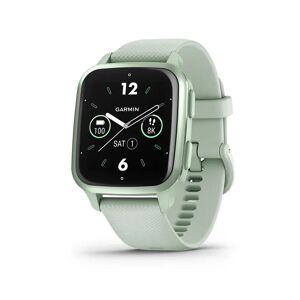 Garmin Venu Sq 2, Smartwatch, Display 1,4 AMOLED, GPS, Cardio, SpO2, 25+ App Sport & Fitness, Workout, Coach, Pay, Autonomia fino a 11 giorni (Metallic & Cool Mint)