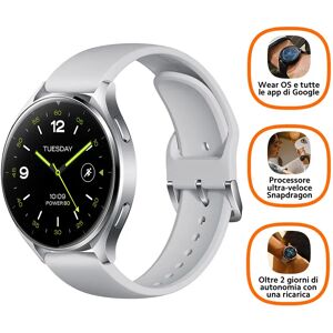 Xiaomi Watch 2 3,63 cm (1.43) AMOLED 46 mm Digitale 466 x 466 Pixel Touch screen Argento Wi-Fi GPS (satellitare)