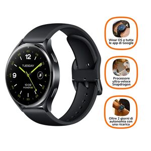 Xiaomi Watch 2 3,63 cm (1.43) AMOLED 46 mm Digitale 466 x 466 Pixel Touch screen Nero Wi-Fi GPS (satellitare)