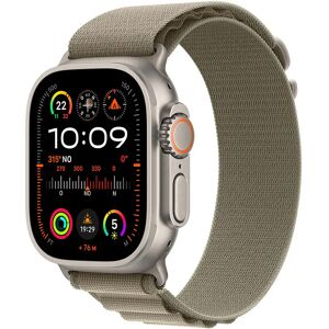 Apple Watch Ultra 2 GPS + Cellular, Cassa 49m in Titanio con Olive Alpine Loop - Medium