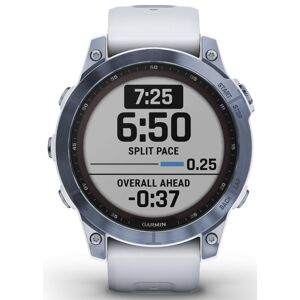 Garmin Fenix 7 Solar Sapphire - Orologio Multifunzione Light Blue/white