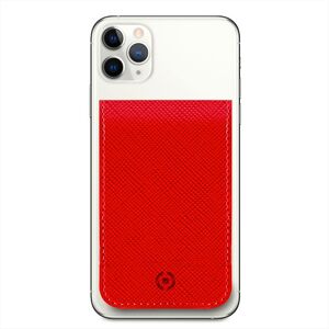 CELLY Cardvrd Portacarte Magnetico-rosso/similpelle