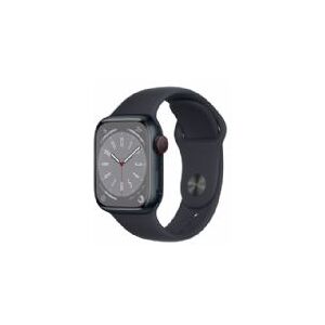 Apple Watch Series 8 Gps + Cellular 41mm Mezzanotte Cassa In Alluminio Con Mezzanotte Sport Band - Mnhv3ty/a