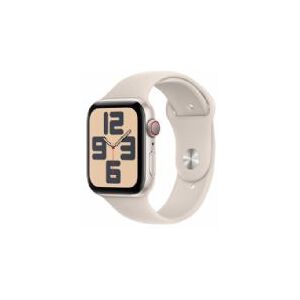 Apple Watch Se Gps + Cellular 44mm Starlight Aluminium Case With Starlight Sport Band - M/l - Mrgx3ql/a