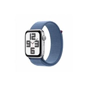 Apple Watch Se Gps 44mm Silver Aluminium Case With Winter Blue Sport Loop - Mref3ql/a