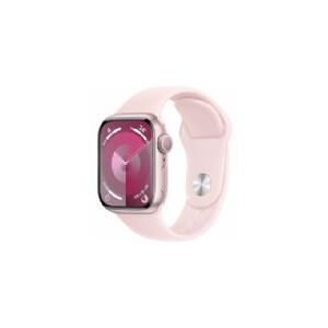 Apple Watch Series 9 Gps 41mm Pink Aluminium Case With Light Pink Sport Band - M/l - Mr943ql/a