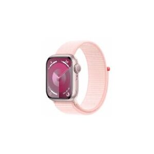 Apple Watch Series 9 Gps 41mm Pink Aluminium Case With Light Pink Sport Loop - Mr953ql/a