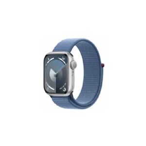 Apple Watch Series 9 Gps 41mm Silver Aluminium Case With Winter Blue Sport Loop - Mr923ql/a