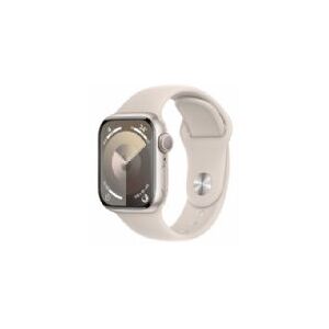 Apple Watch Series 9 Gps 41mm Starlight Aluminium Case With Starlight Sport Band - M/l - Mr8u3ql/a