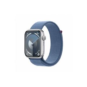 Apple Watch Series 9 Gps 45mm Silver Aluminium Case With Winter Blue Sport Loop - Mr9f3ql/a
