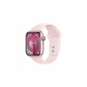 Apple Watch Seriesâ 9 Gps + Cellular 41mm Pink Aluminium Case With Light Pink Sport Band - S/m - Mrhy3ql/a