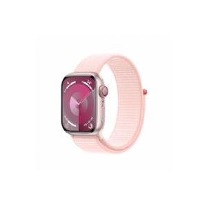 Apple Watch Seriesâ 9 Gps + Cellular 41mm Pink Aluminium Case With Light Pink Sport Loop - Mrj13ql/a
