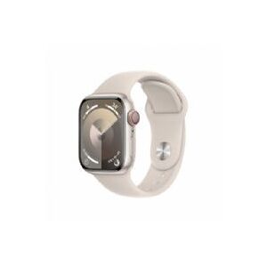 Apple Watch Seriesâ 9 Gps + Cellular 41mm Starlight Aluminium Case With Starlight Sport Band - S/m - Mrhn3ql/a