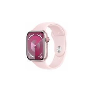 Apple Watch Seriesâ 9 Gps + Cellular 45mm Pink Aluminium Case With Light Pink Sport Band - M/l - Mrml3ql/a